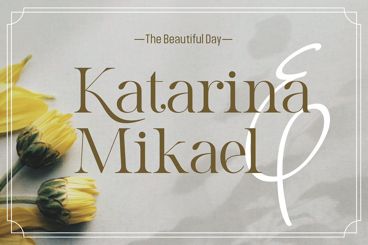 Roze Belinda - Display Font Duo, a Slab Serif Font by Sign Studio (Photo 7 of 15)