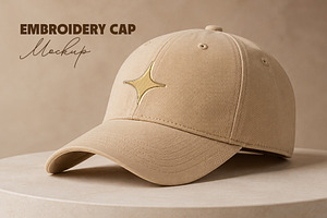 Embroidery Cap Mockup