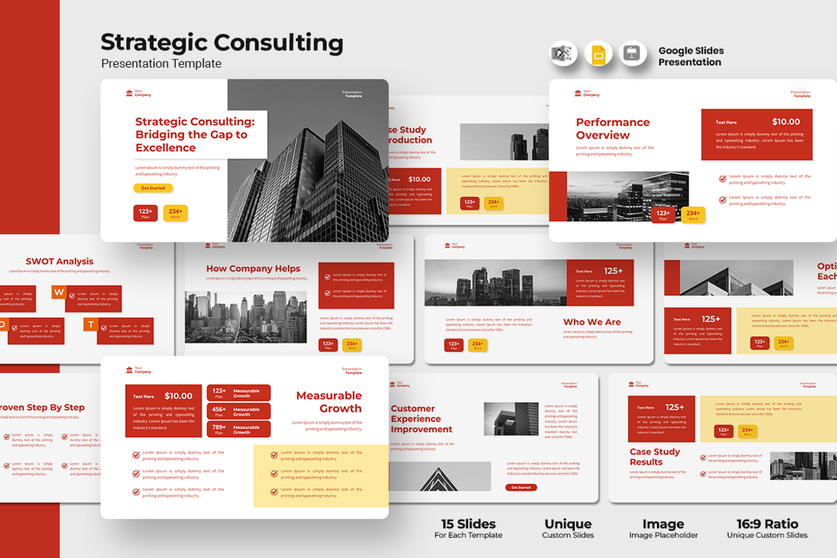 Strategic Consulting - Google Slides, a Presentation Template by Iqsiart Studio (Photo 1 of 3)