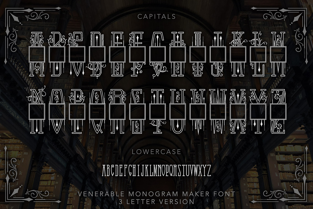 Venerable Monogram Maker Font preview 4
