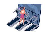 Woman training at the gym, a Sport Illustration by Good Studio (Thumbnail 2 of 3)