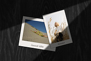 Vintage Frames on Wood Table Mockup, a Pens & Pencil Mockup by Design Squad (Thumbnail 3 of 6)