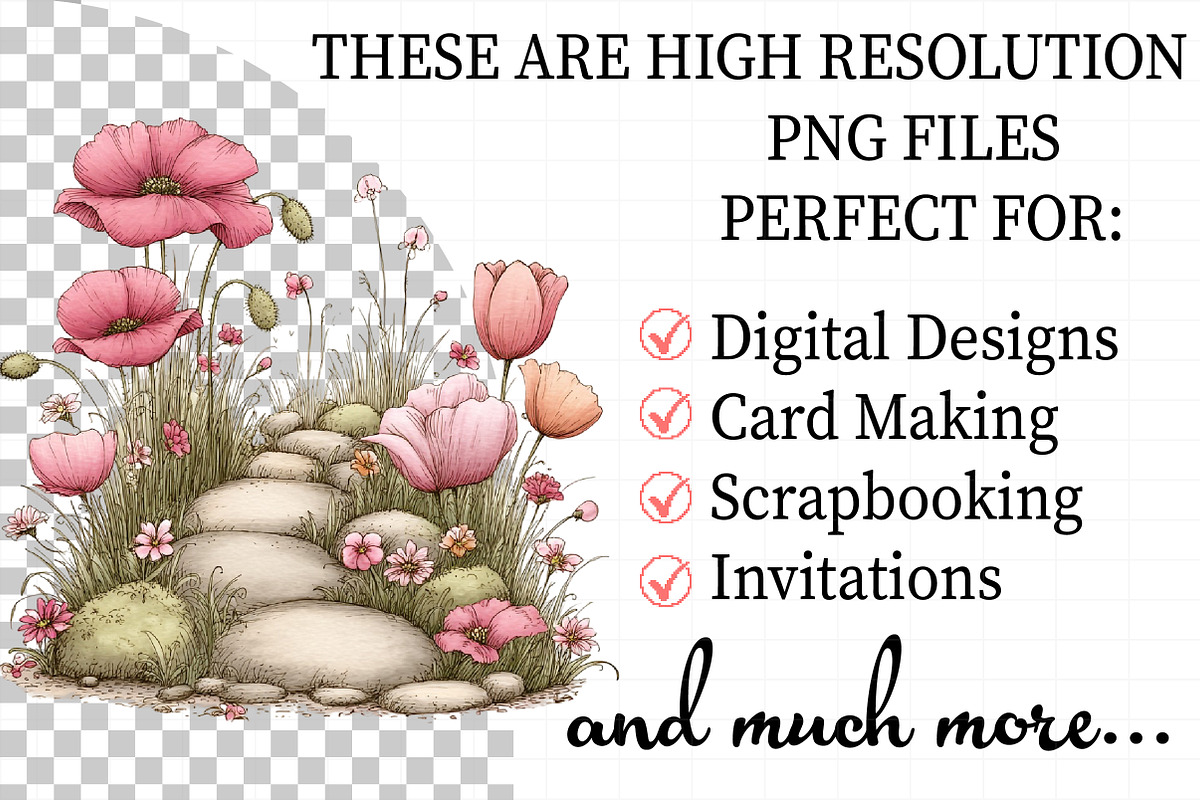 Spring Flowers Pathway Clipart, an Illustration by Daily.Designs (Photo 2 of 8)