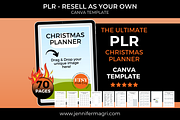 PLR Christmas Planner for Resellers, a Templates & Theme by Jennifer Magri Templates (Thumbnail 1 of 8)