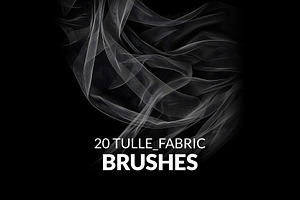 Tulle Veil Fabric Photoshop Brushes