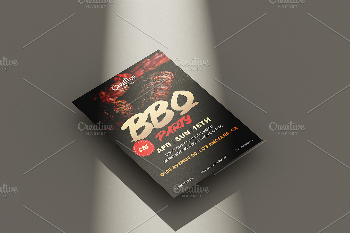 BBQ Event Flyer, a Flyer Template by Tzochko (Photo 2 of 4)
