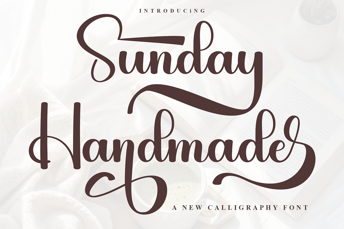 Sunday Handmade, a Handwritten Font by InermediaSTUDIO (Photo 1 of 10)
