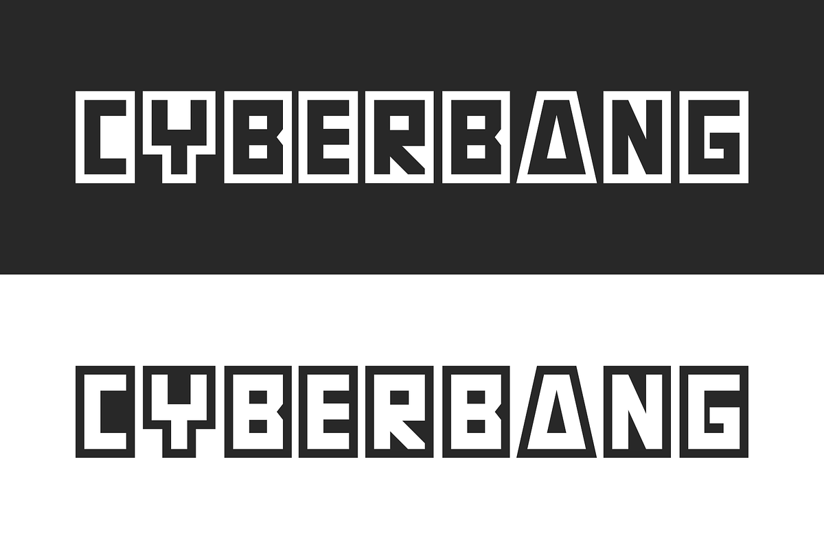 Cyberbang Geometric Sans Serif Font, a Sans Serif Font by Erifqizefont (Photo 3 of 15)
