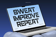 Hedrov - Bold Sports Display Font, a Sans Serif Font by Flawless And Co (Thumbnail 5 of 10)