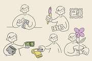 TOMMY PNG LINE ART (45 elements), a Person Illustration by Bonfloret Studio (Thumbnail 3 of 10)