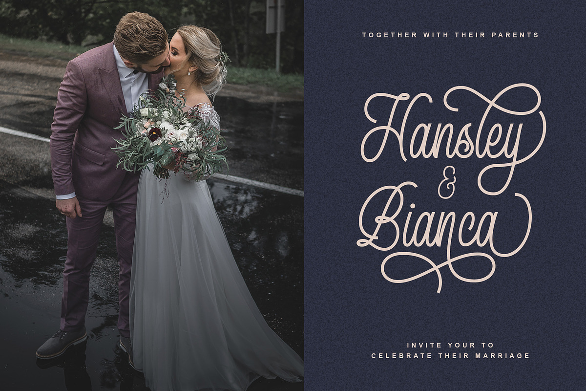 Queenline Script Font preview 7