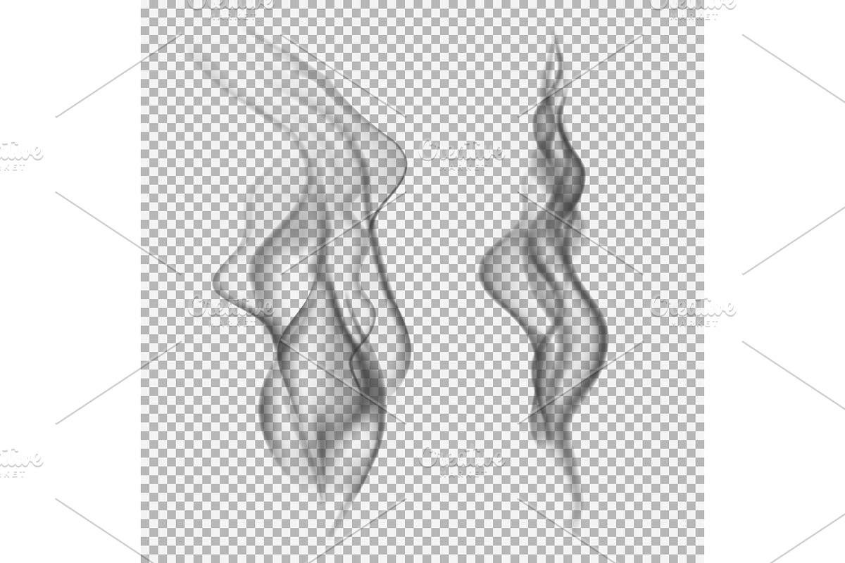 Realistic smoke collection isolated, a Decorative Illustration by Yayasya (Photo 2 of 3)
