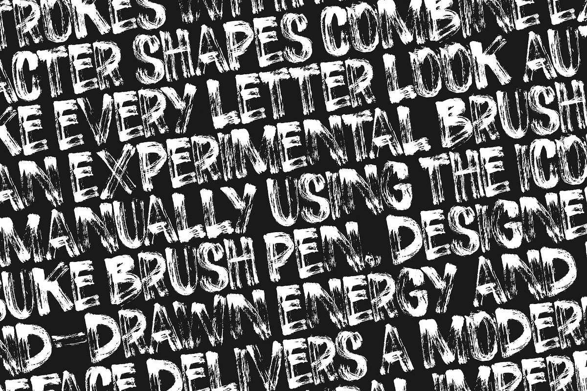 Rage | Rough Brush Sans Serif Font, a Sans Serif Font by Ardana Creative (Photo 13 of 15)