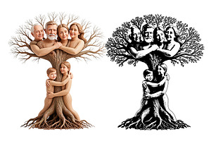 Family Concept Illustrations, a Decorative Illustration by DanFLCreativo