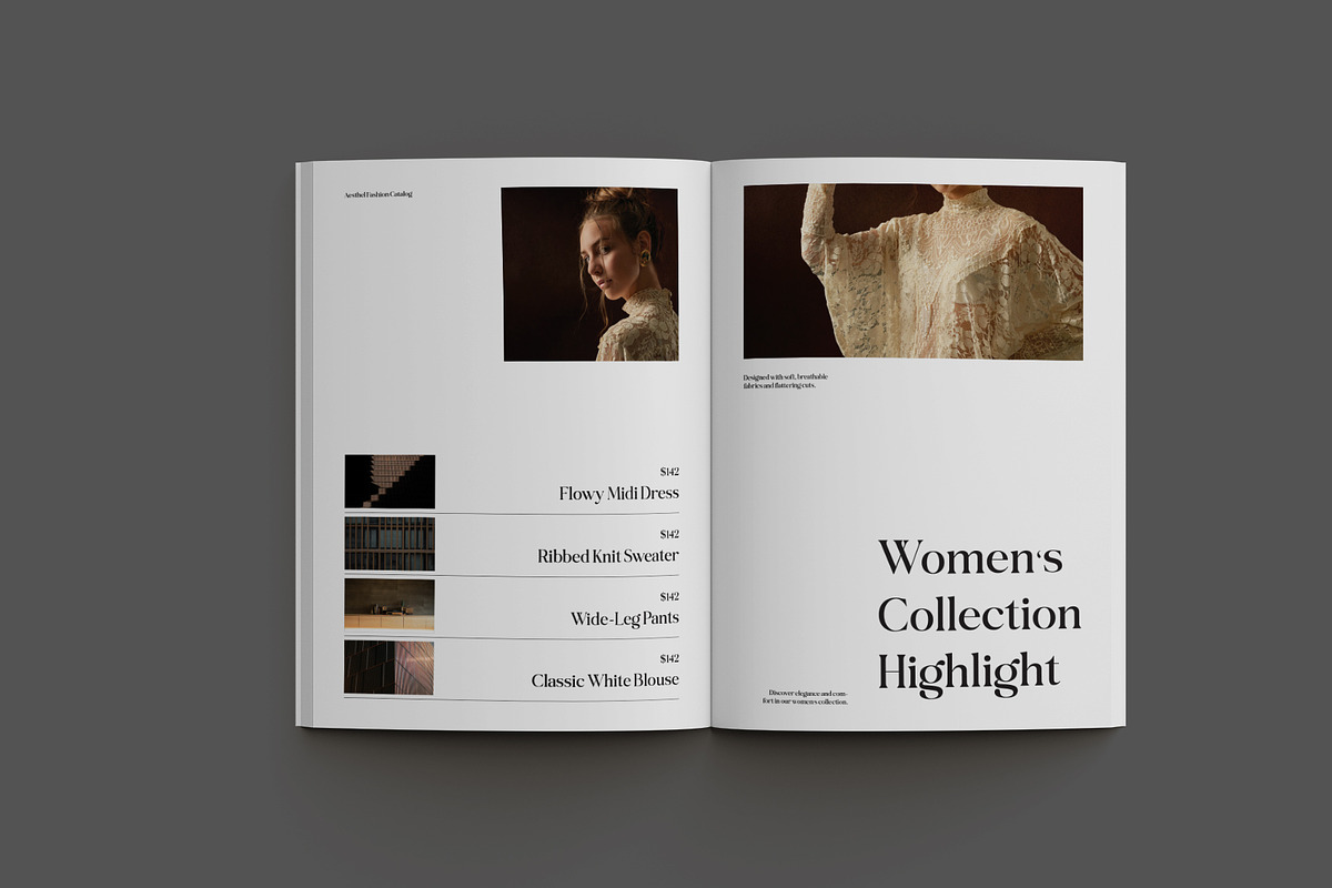 Green Minimal Fashion Catalog, a Brochure Template by Neermana (Photo 6 of 10)