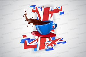 Cup Of Coffee Print Design