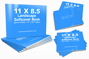 11 x 8.5 Paperback Book Mockup, a Print Template by Cover Actions Premium (Thumbnail 1 of 3)