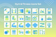 Gym & Fitness Icons Set - Flat, an Icon by Kmg Design (Thumbnail 2 of 2)