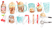 Watercolor Root beer float clipart, a Food Illustration by Writelovely (Thumbnail 2 of 2)