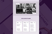 Fitness Landing Page Template, an UI Kit Template by CreativeShaper (Thumbnail 4 of 6)