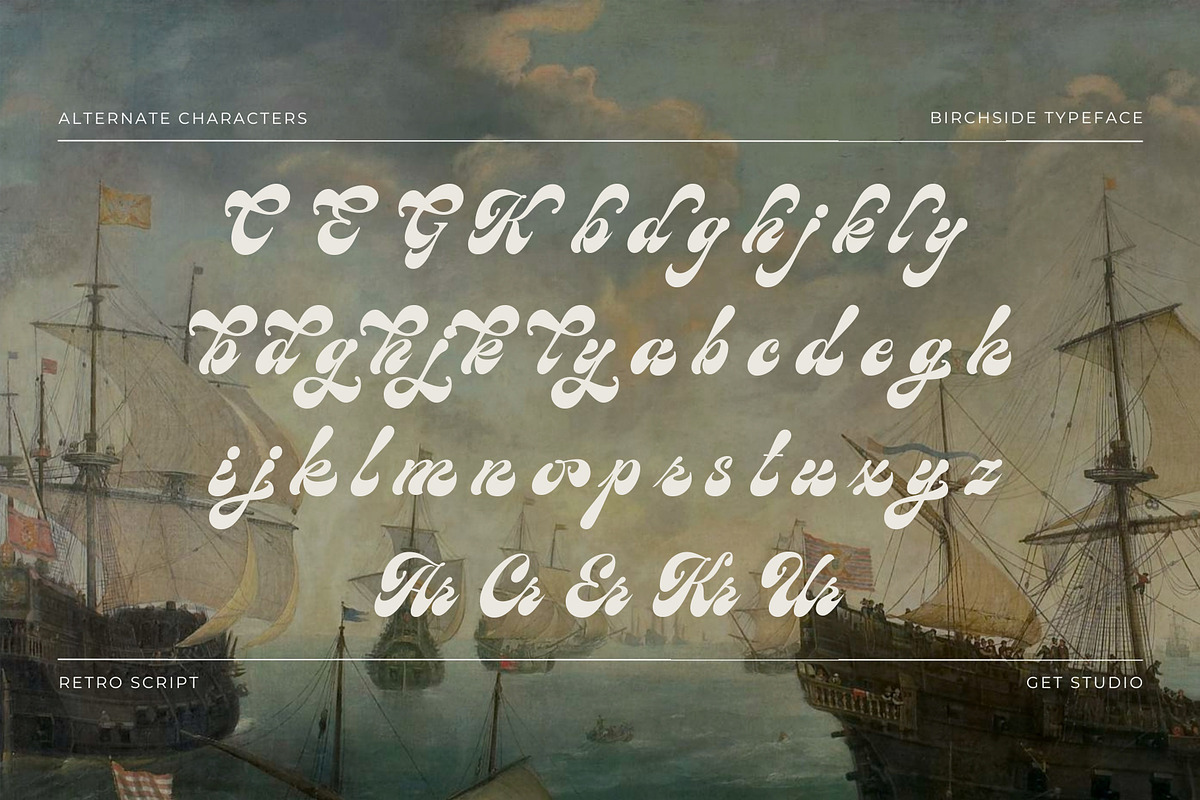 Birchside Script, a Script Font by Get Studio (Photo 24 of 28)
