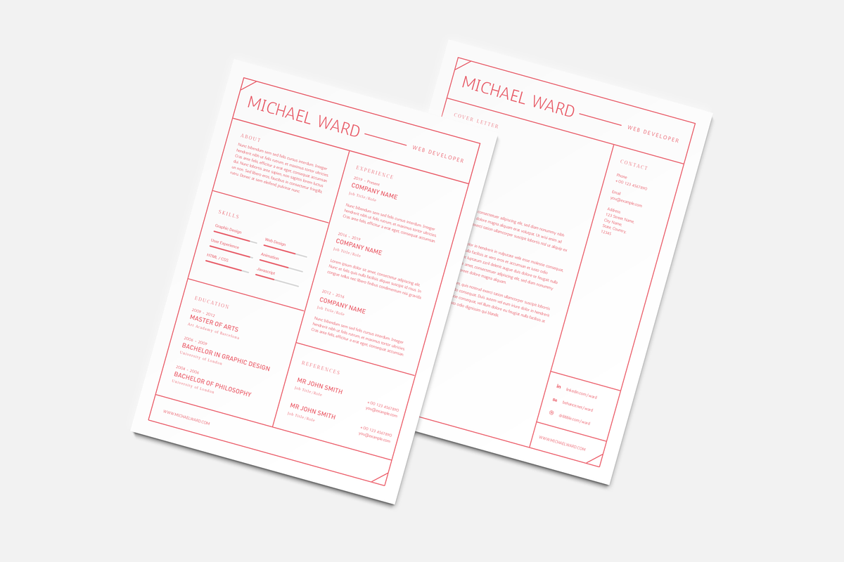 Simple Resume Template, a Resume Template by Wild Ones (Photo 3 of 5)
