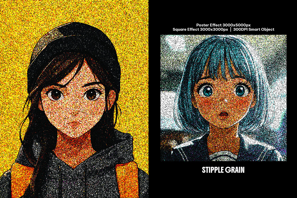 Stipple Grain Photo Effect, a Layer Style Add-On by dokudokunomi (Photo 2 of 8)