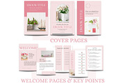 Blush Pink ebook template, workbook, a Books & Magazine Mockup by Millennials Marketing (Thumbnail 2 of 9)