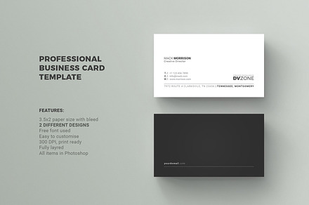 Business Card, a Business Card Template by Diverter