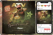 ATV Sport Event Flyer, a Flyer Template by regalDRAW (Thumbnail 4 of 4)