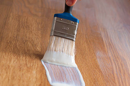 Process of varnishing a wooden surfa stock photo containing paint and painting preview 6
