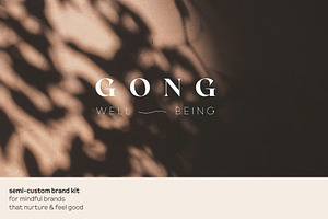 GONG – Semi-Custom Brand Kit