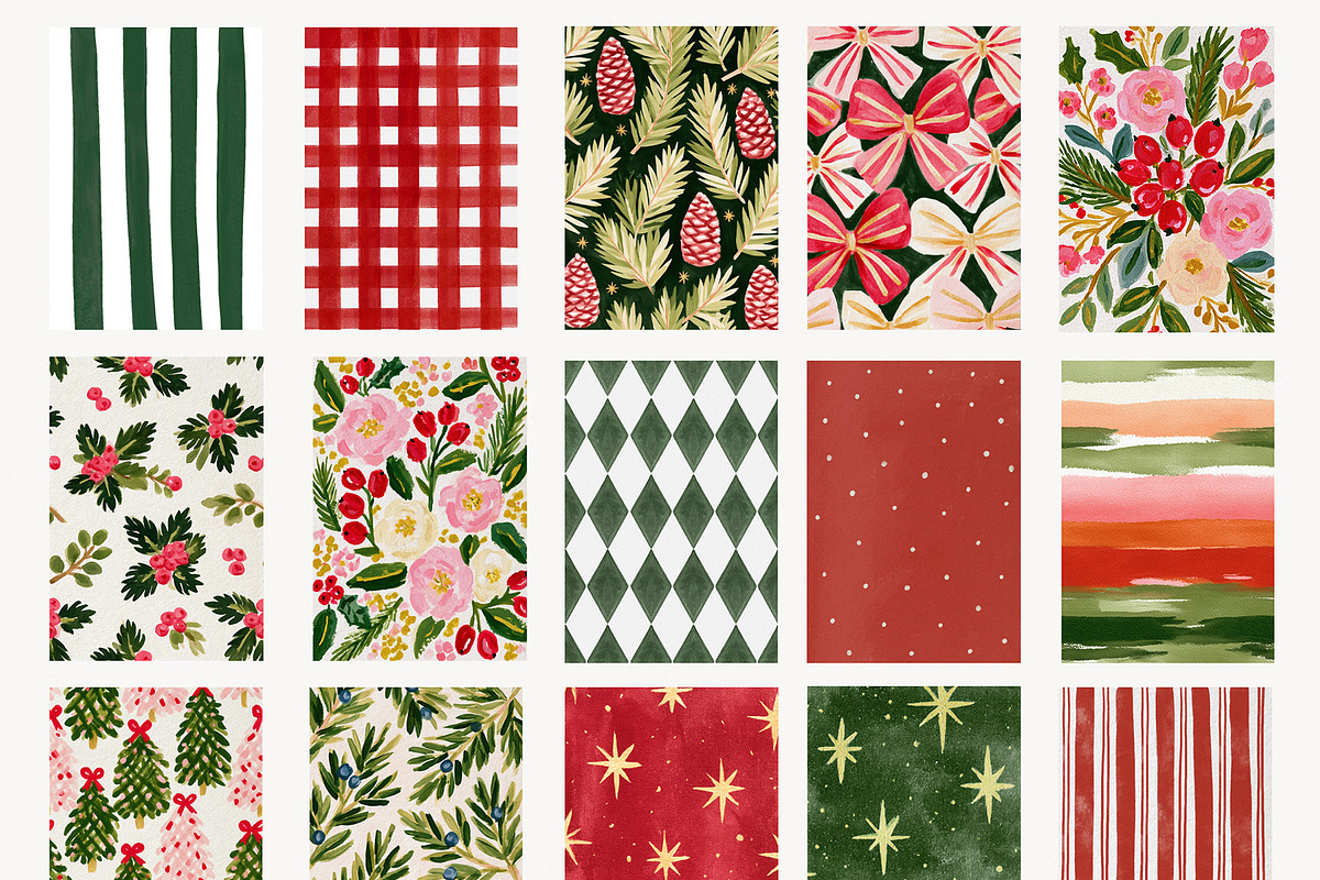 Painted Festive Christmas Background, a Background Graphic by Essentially Nomadic (Photo 6 of 10)