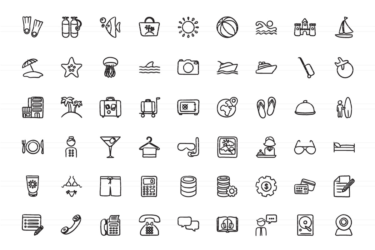 2100 Hand drawn vector icons, an Outline Icon by Visual Generation (Photo 32 of 43)