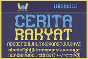 Cerita Rakyat Font, a Font by weknow (Thumbnail 1 of 5)