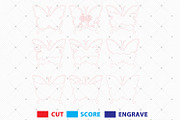 Butterfly Multilayer Cut Files Svg, a Pattern Graphic by Lasercutiny (Thumbnail 2 of 2)