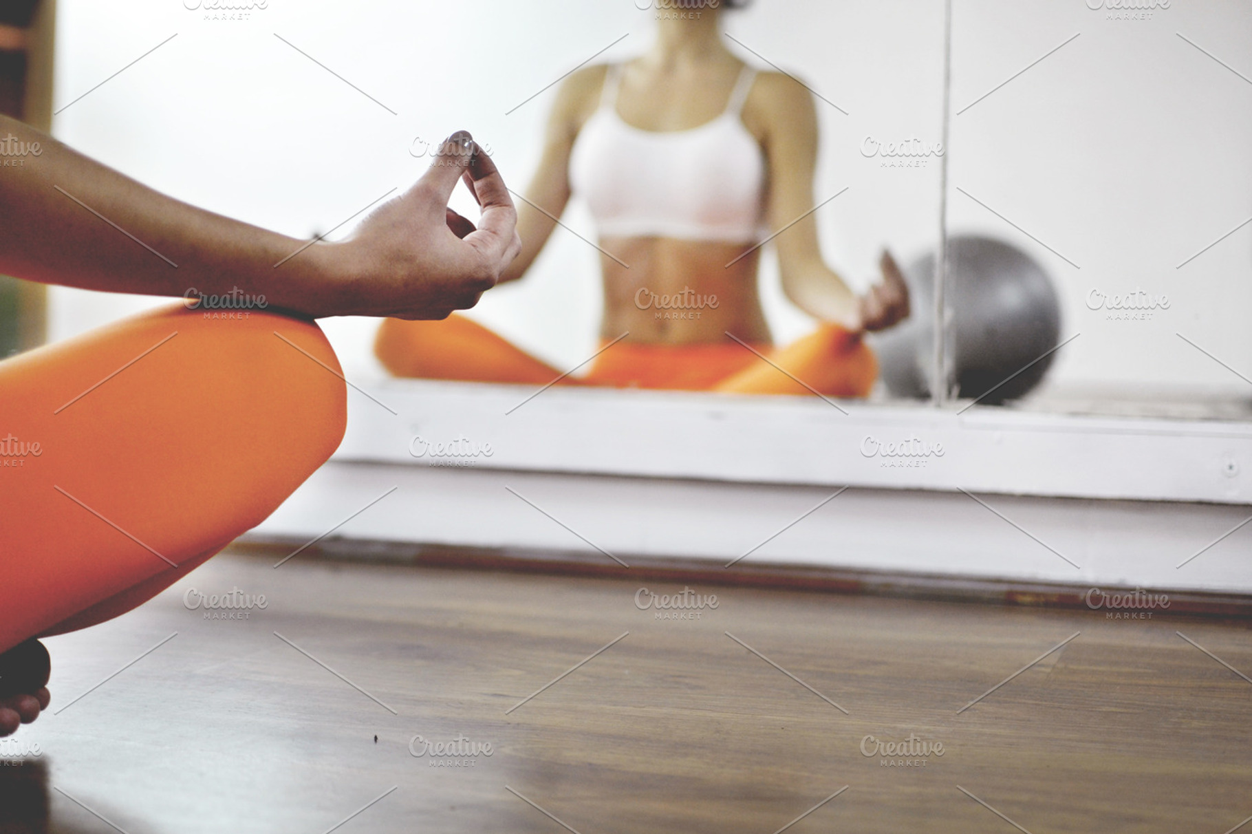 Yoga in the fitness studio, a Health & Medical Photo by studio1901