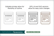 Minimal forensics icons, an Outline Icon by Picture Window (Thumbnail 5 of 5)