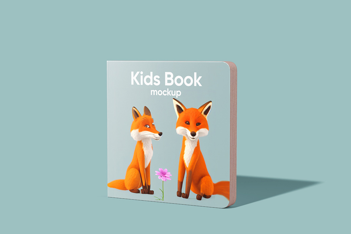 Square Book Mockup, a Books & Magazine Mockup by WebAndCat (Photo 6 of 13)