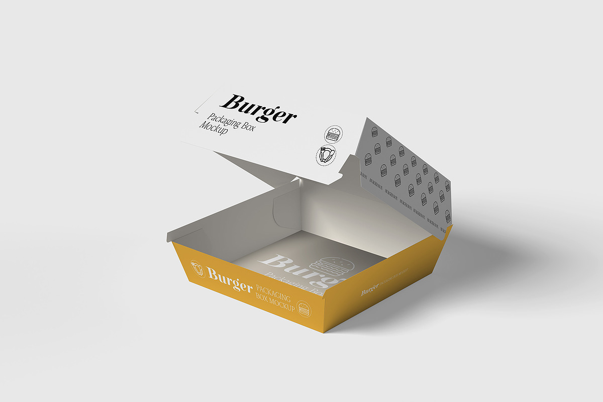 Burger Packaging Mockup, a Packaging Mockup by Graphicbars (Photo 7 of 10)