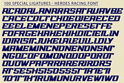 Heroes Racing Font, a Sans Serif Font by 177Studio (Thumbnail 8 of 8)
