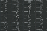 Fruit Stamp Brushes for Procreate, a Brush Add-On by Designbuys (Thumbnail 3 of 4)