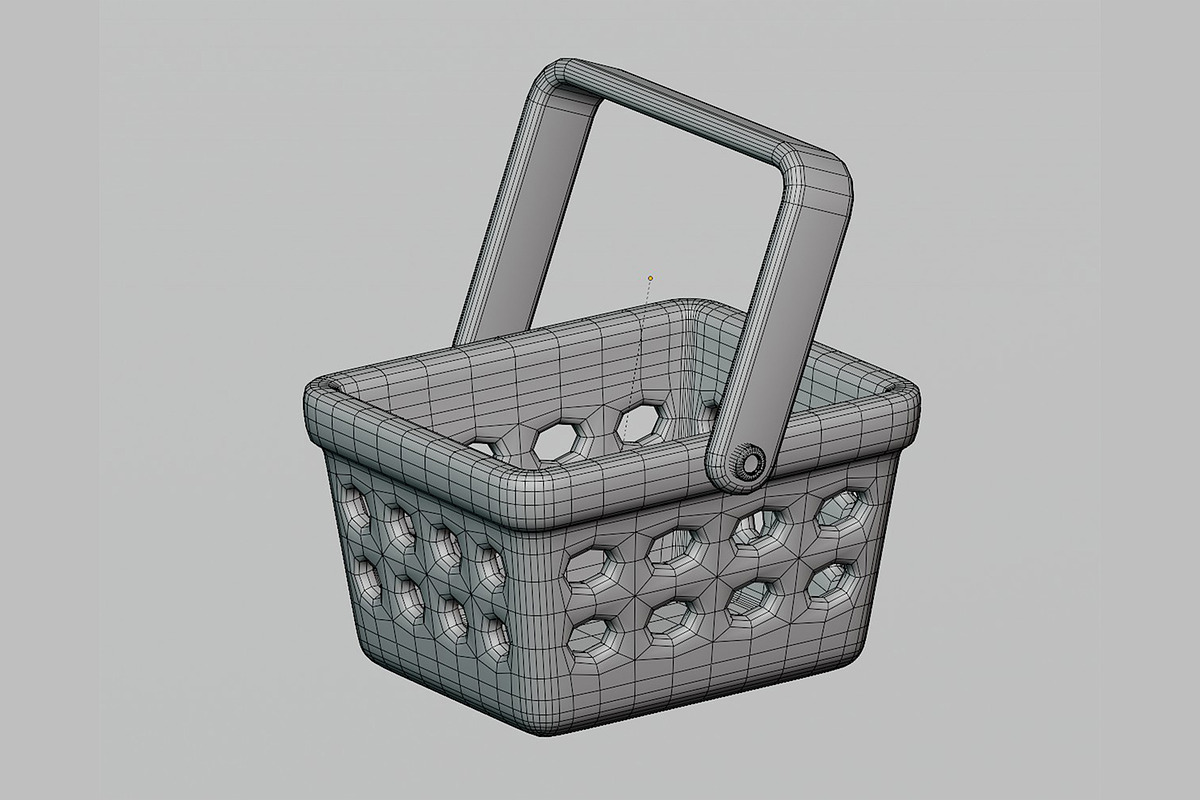 Shopping Basket 01, an Object 3D Model by fahad121 (Photo 5 of 7)