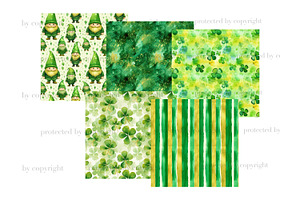 St. Patricks Day Digital Paper