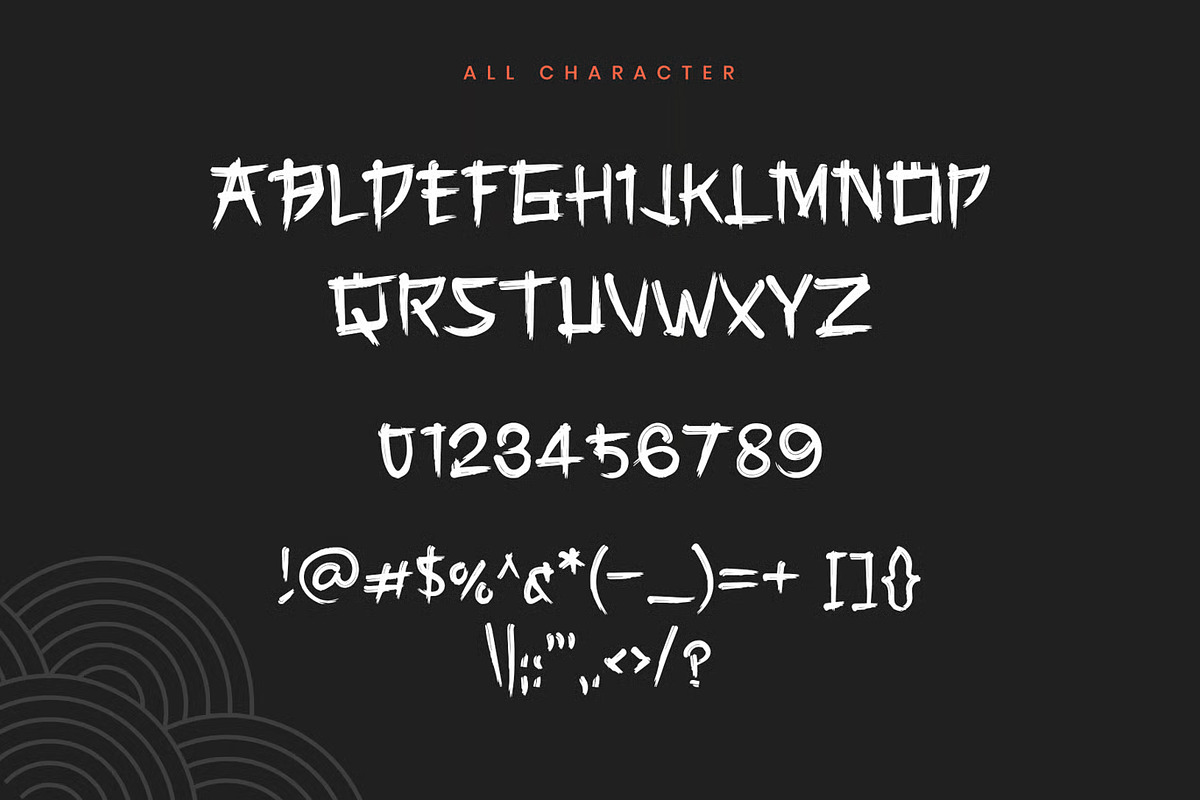 Sakuro – Japanese Style Brush Font, a Sans Serif Font by Brand Earth (Photo 2 of 6)