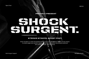 Shock Surgent, a Sans Serif Font by Rahagita Studio (Thumbnail 1 of 7)