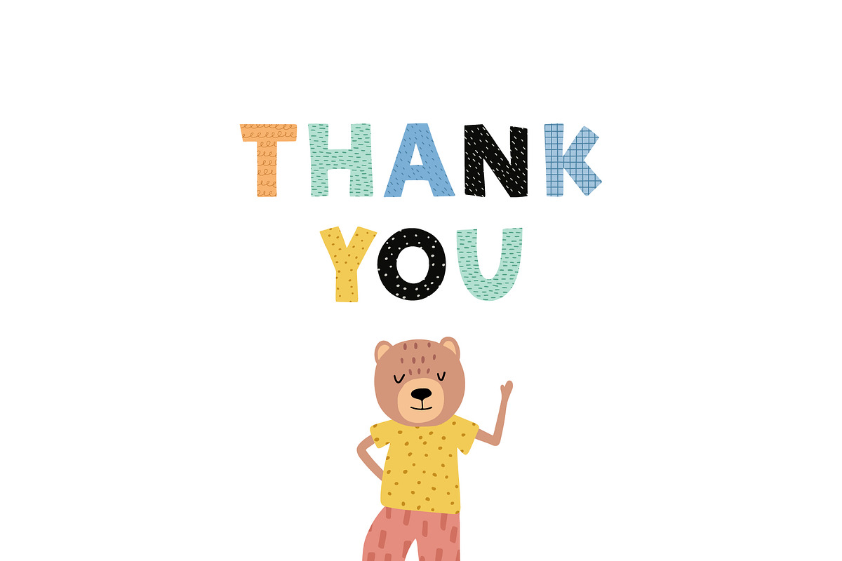 Cute Characters Patterns & Alphabet, an Animal Illustration by mejorana (Photo 7 of 7)