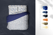 Deep Blue Alphabet Watercolor Set, a Work Illustration by Julia M. Watercolor (Thumbnail 17 of 17)