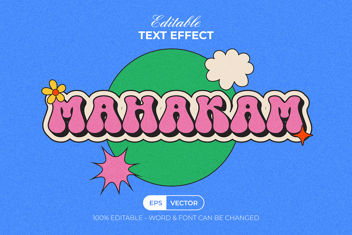 Groovy Text Effect Style, a Layer Style Add-On by Mockmenot (Photo 1 of 3)