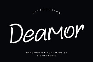 Deamor Handwritten Font